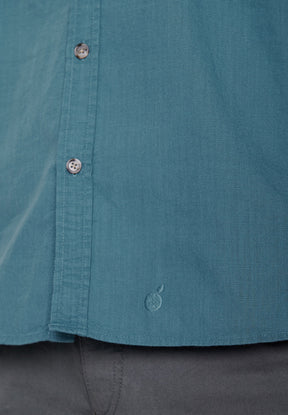 Sloppy Blue: Elegantes Hemd aus Bio-Baumwolle für Herren [7909]