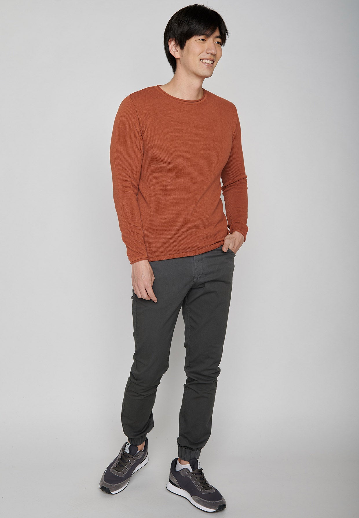 Orang:  Elegantes Sweatshirt aus Bio-Baumwolle für Herren [7959]