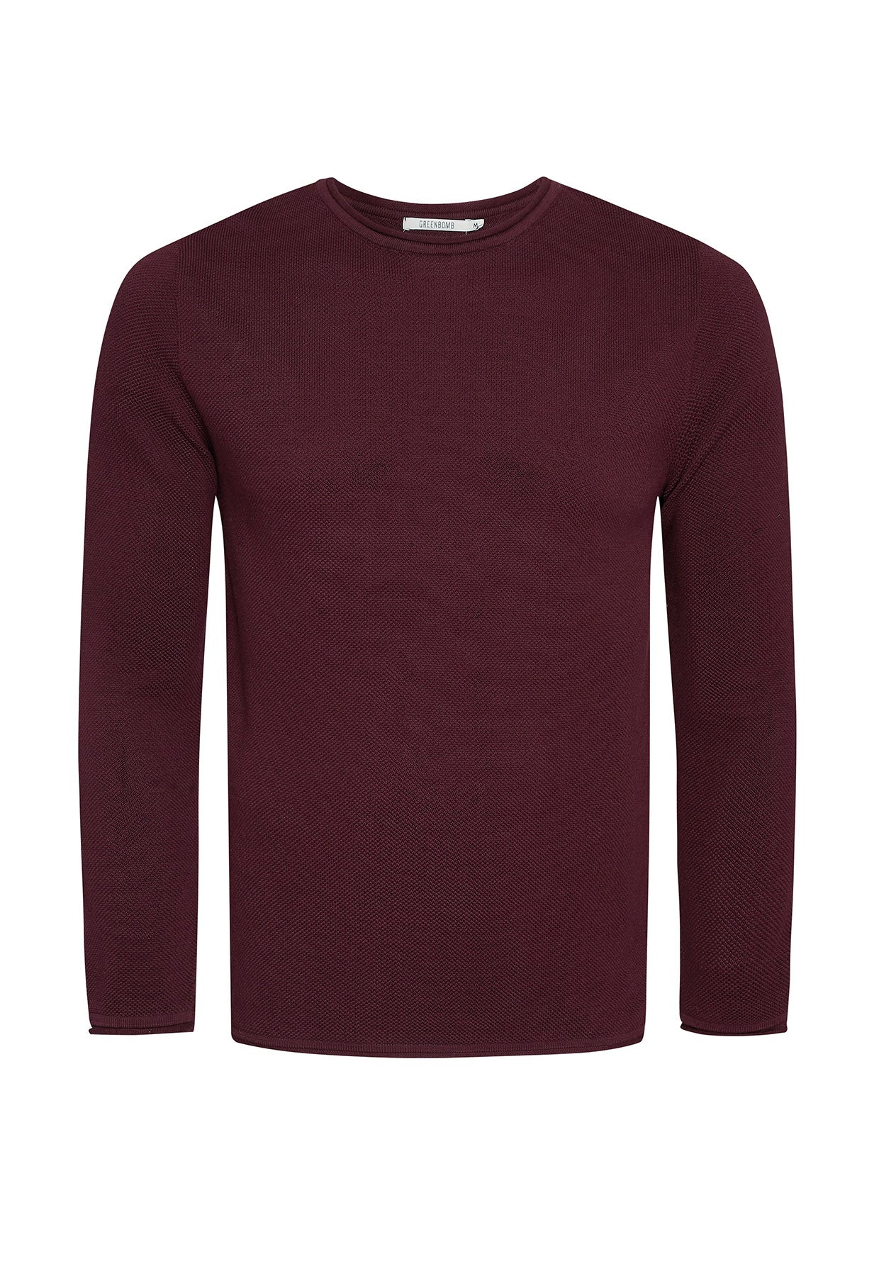 Rot:  Elegantes Sweatshirt aus Bio-Baumwolle für Herren [7968]