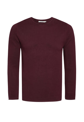 Rot:  Elegantes Sweatshirt aus Bio-Baumwolle für Herren [7968]