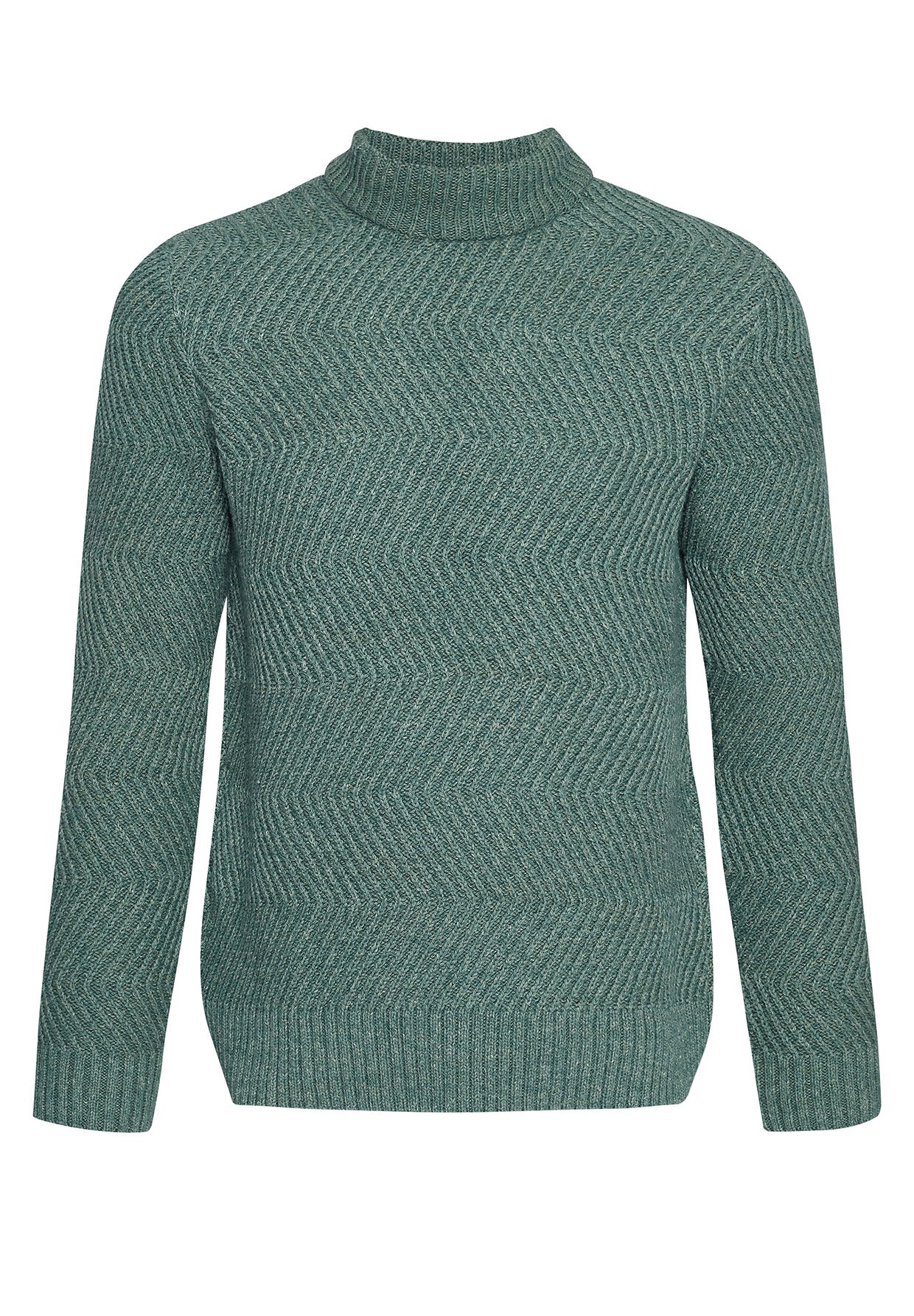 Silent Green: Gemütlicher Strickpullover aus Woll Mix für Herren [7996]