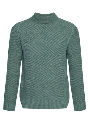 Silent Green: Gemütlicher Strickpullover aus Woll Mix für Herren [7996]