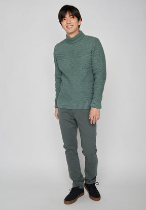 Silent Green: Gemütlicher Strickpullover aus Woll Mix für Herren [7997]
