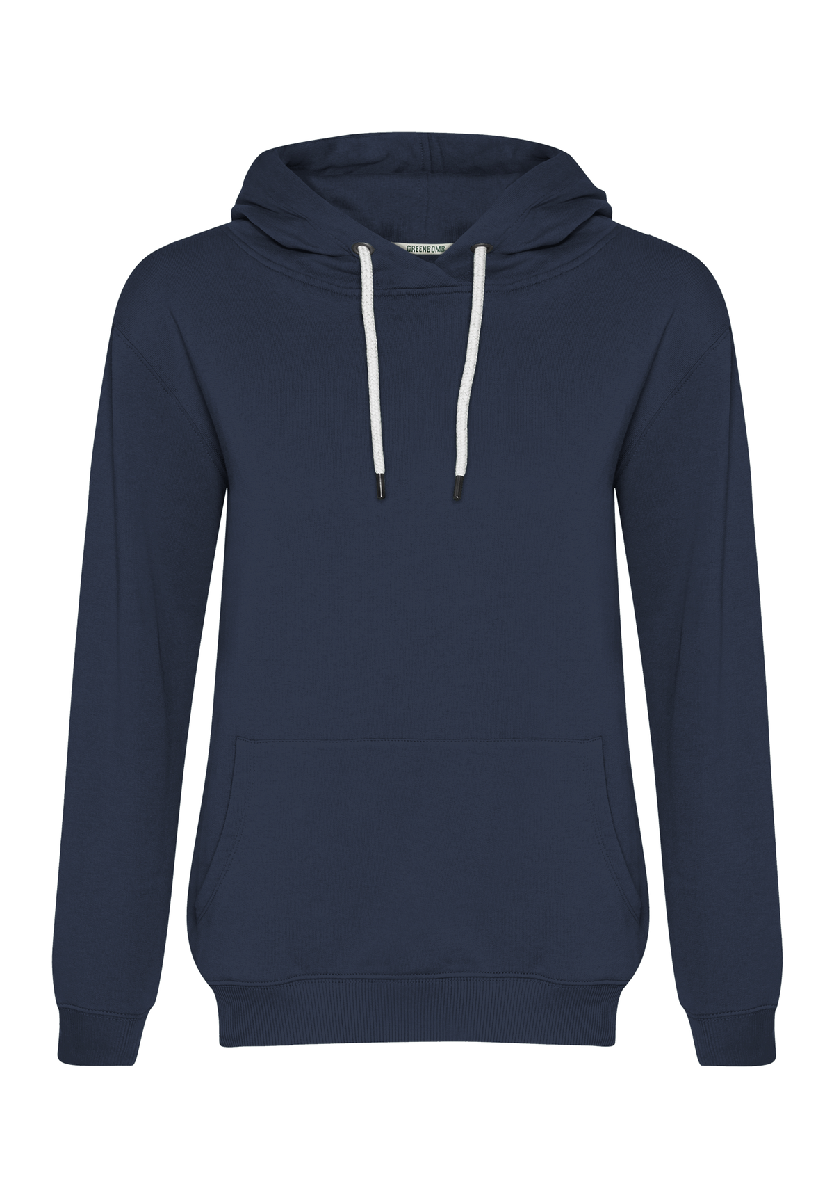 Blauer Gemütlicher Hoodie aus Bio-Baumwolle für Damen (1)