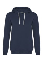 Blauer Gemütlicher Hoodie aus Bio-Baumwolle für Damen (1)