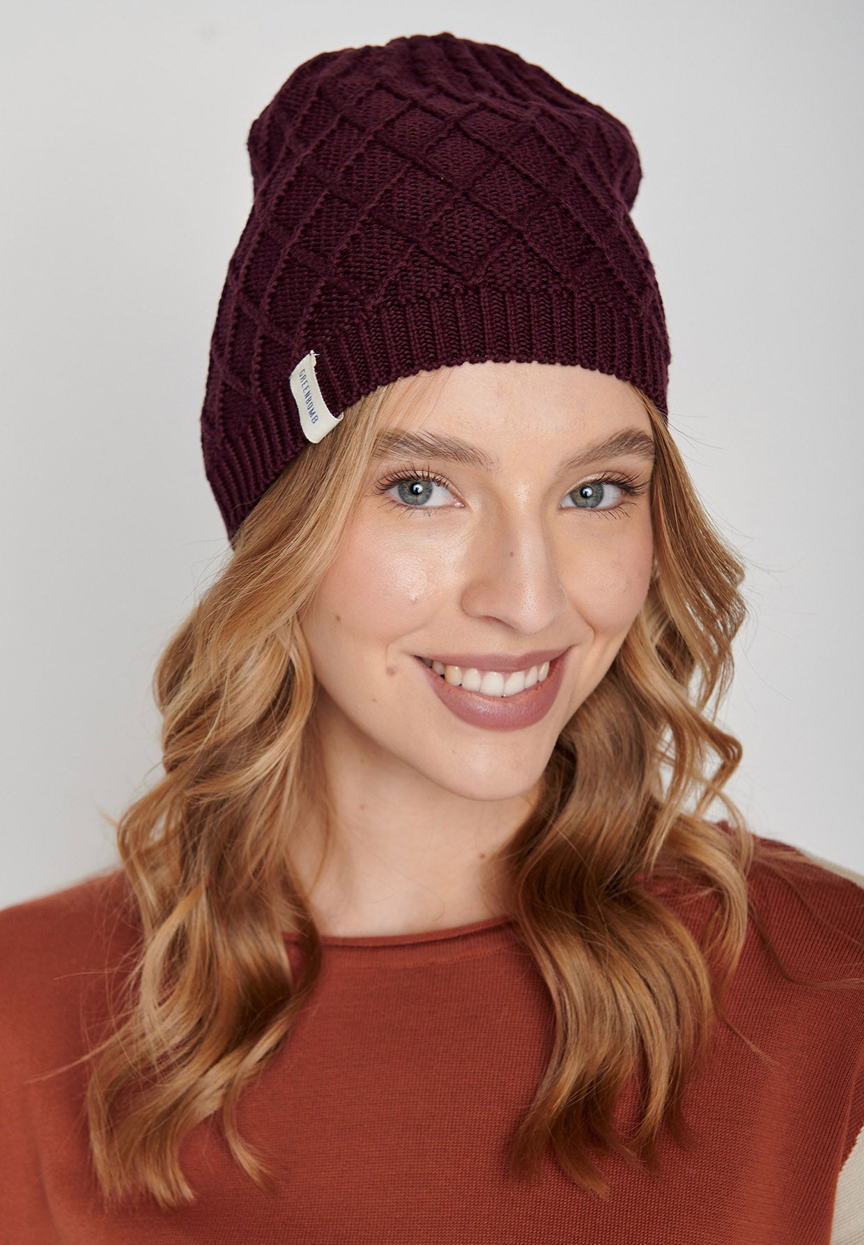 Velvet Rain: Wärmende Mütze aus Bio-Baumwolle für Damen [8025]