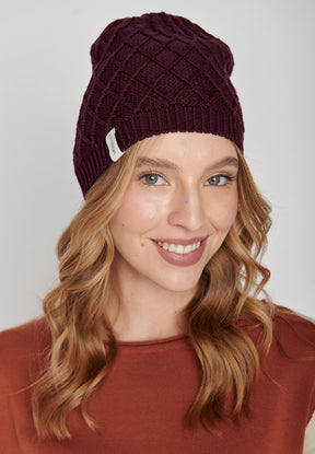Velvet Rain: Wärmende Mütze aus Bio-Baumwolle für Damen [8025]