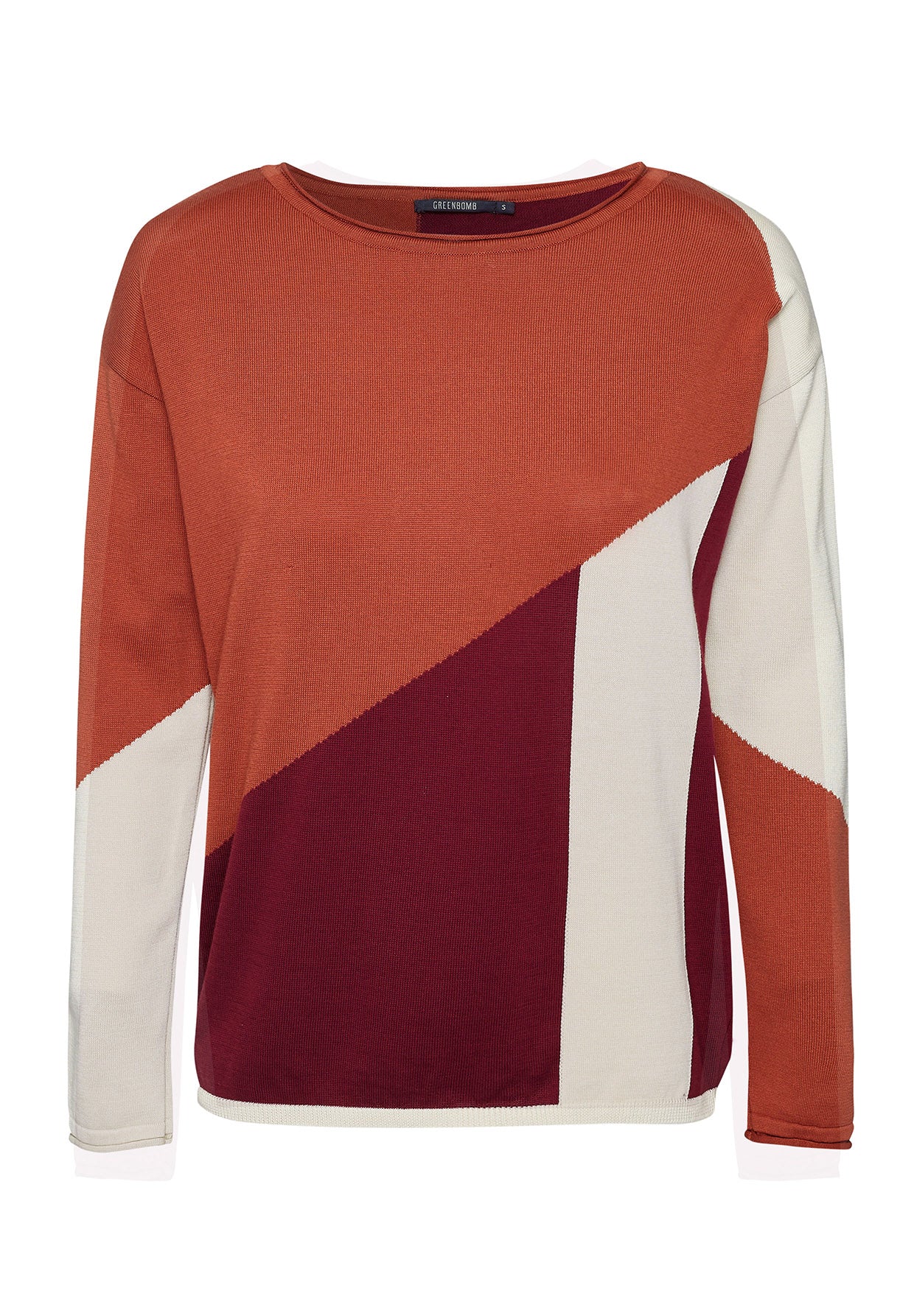 Berry Mix: Moderner Strickpullover aus Bio-Baumwolle für Damen [8078]