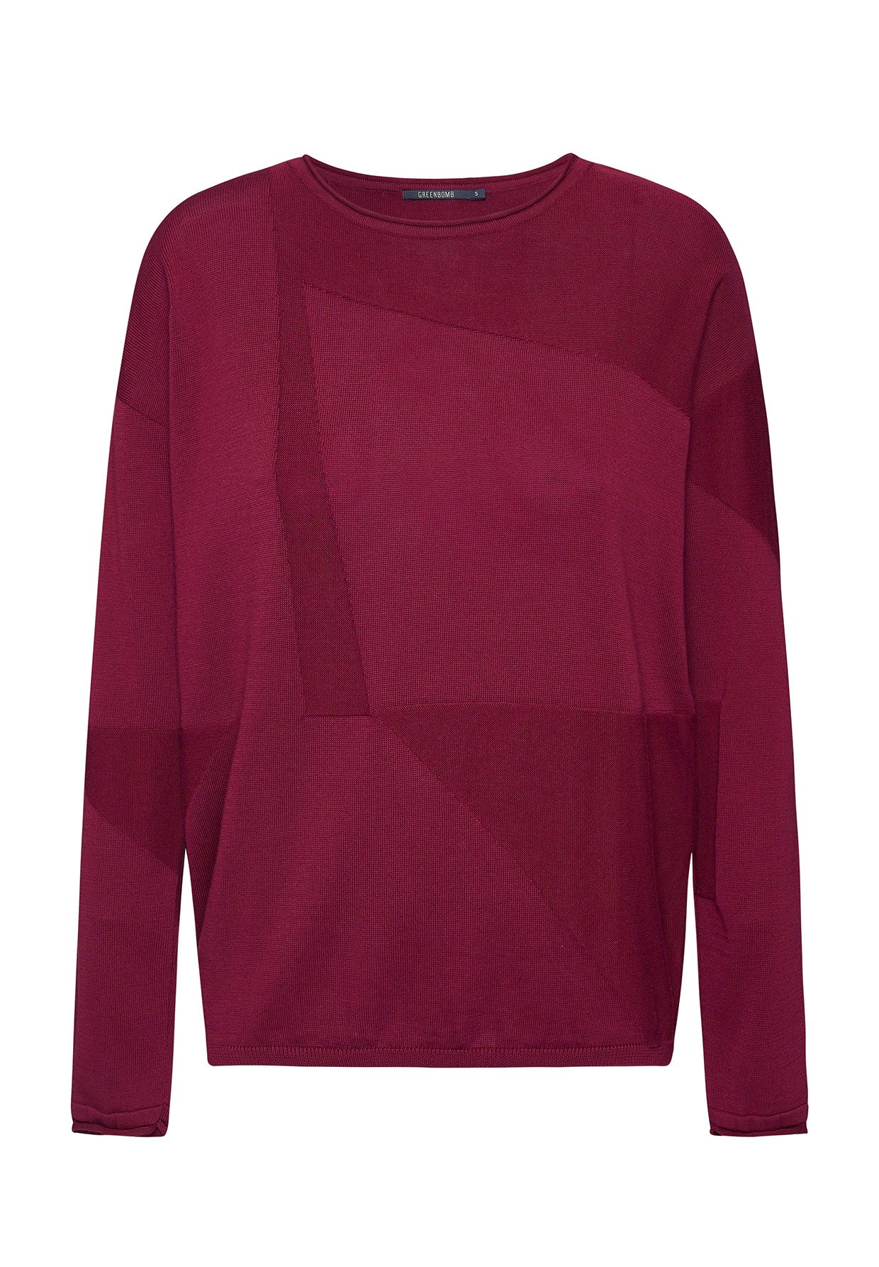 Berry Blossom: Moderner Strickpullover aus Bio-Baumwolle für Damen [8083]