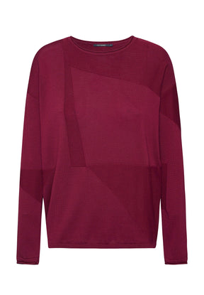 Berry Blossom: Moderner Strickpullover aus Bio-Baumwolle für Damen [8083]