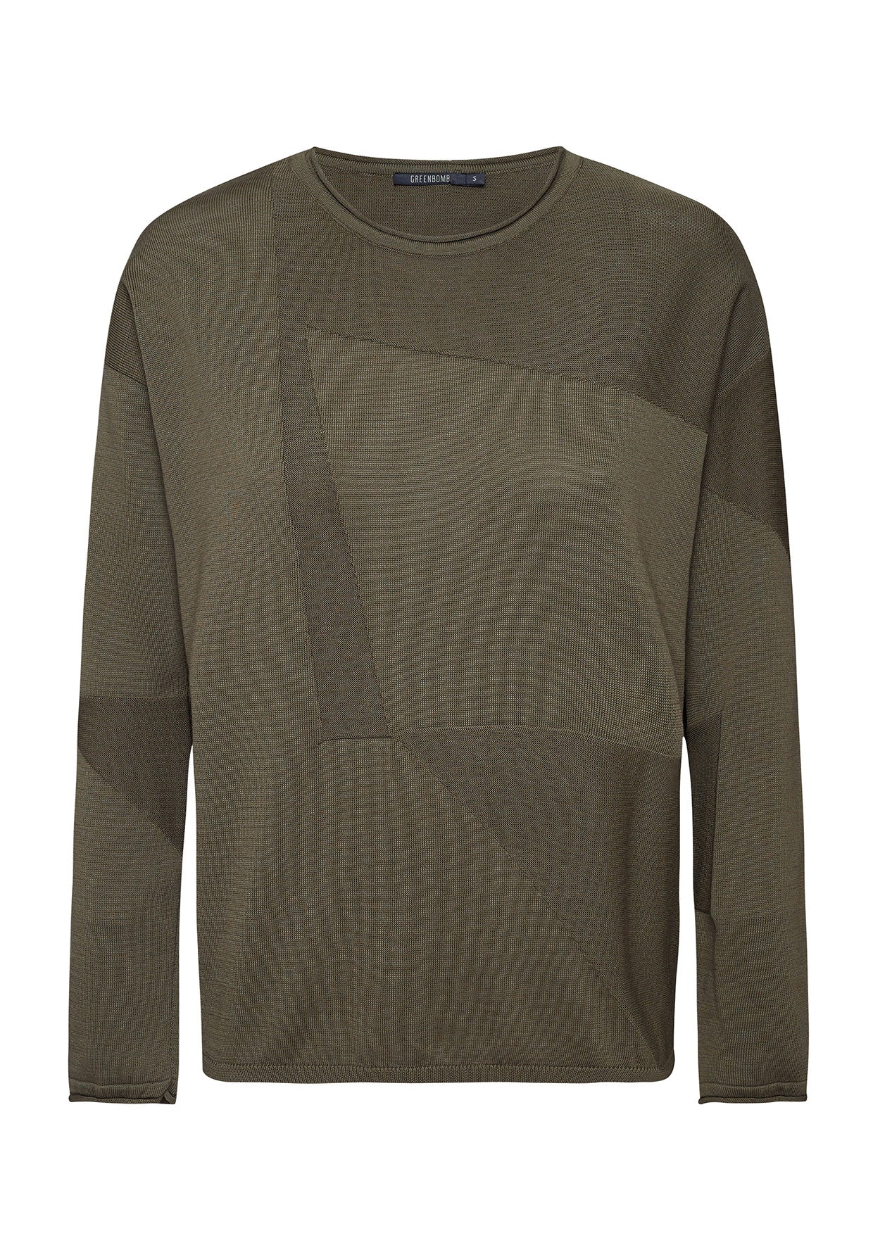 Dirty Olive: Moderner Strickpullover aus Bio-Baumwolle für Damen [8088]