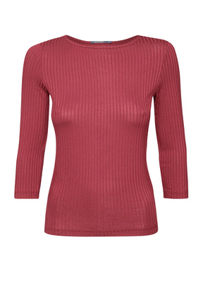 Berry Blossom: Sportliches Longsleeve aus LENZING™ TENCEL™ Mix für Damen [8148]