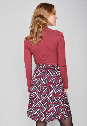 Berry Blossom: Lässiges Longsleeve aus LENZING™ TENCEL™ Mix für Damen [8168]