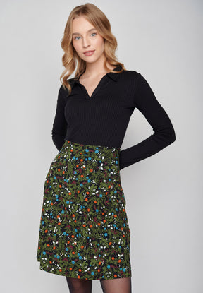 Schwarz:  Elegantes Longsleeve aus LENZING™ Tencel für Damen [8171]