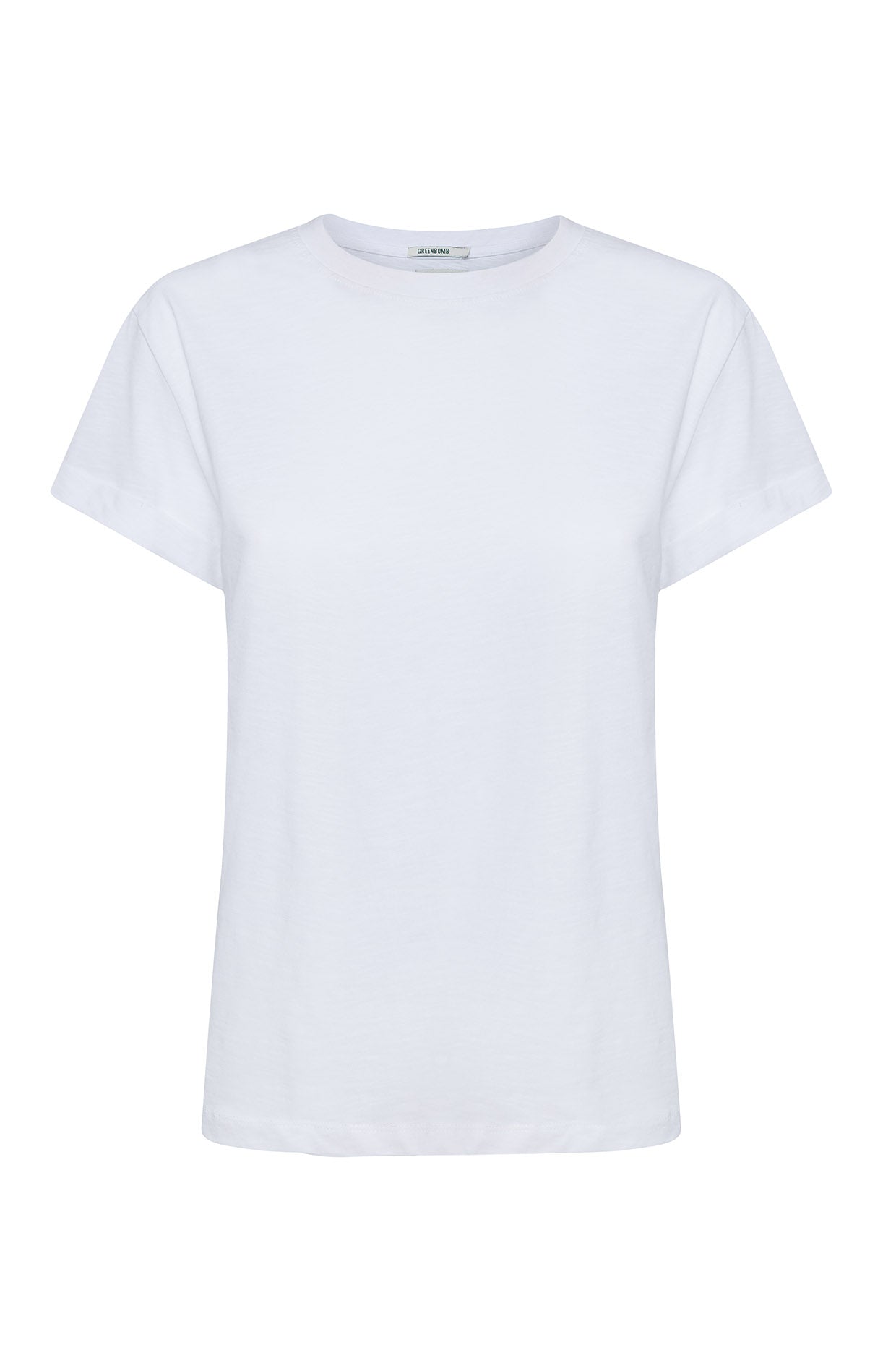 Weißer Lässiges T-Shirt aus Bio-Baumwolle für Damen (5)