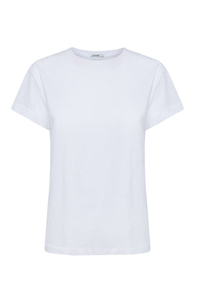 Weißer Lässiges T-Shirt aus Bio-Baumwolle für Damen (5)