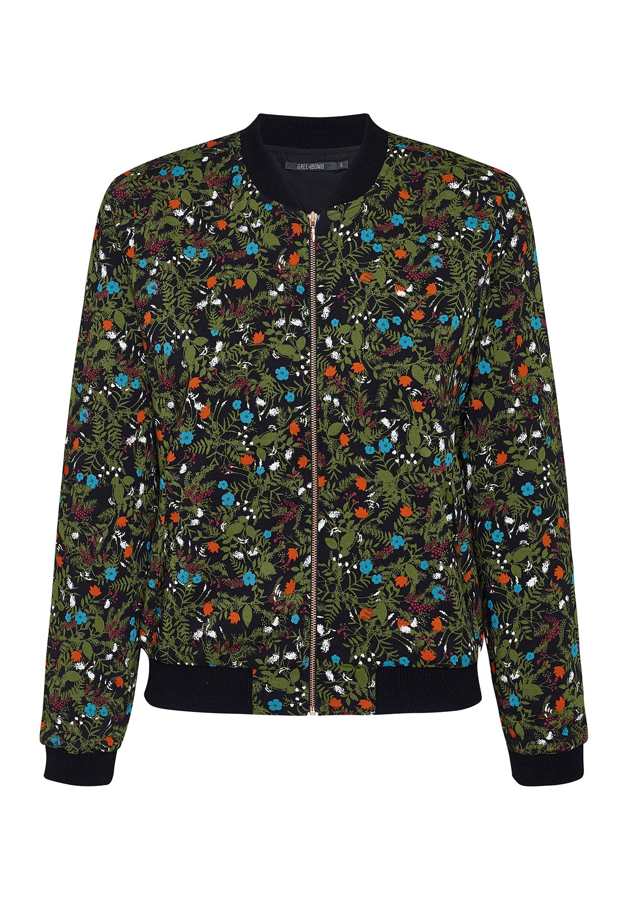Flower Ground: Moderne Bluse aus Viskose (LENZING™ ECOVERO™) für Damen [8256]