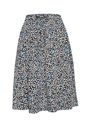 Blooming Pond: Eleganter Rock aus LENZING™ TENCEL™ für Damen [8279]