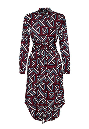 Velvet Maze: Elegantes Kleid aus LENZING™ ECOVERO™ Mix für Damen [8315]