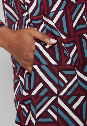 Velvet Maze: Elegantes Kleid aus LENZING™ ECOVERO™ Mix für Damen [8319]