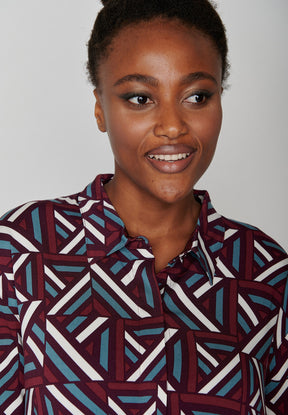 Velvet Maze: Elegantes Kleid aus LENZING™ ECOVERO™ Mix für Damen [8320]