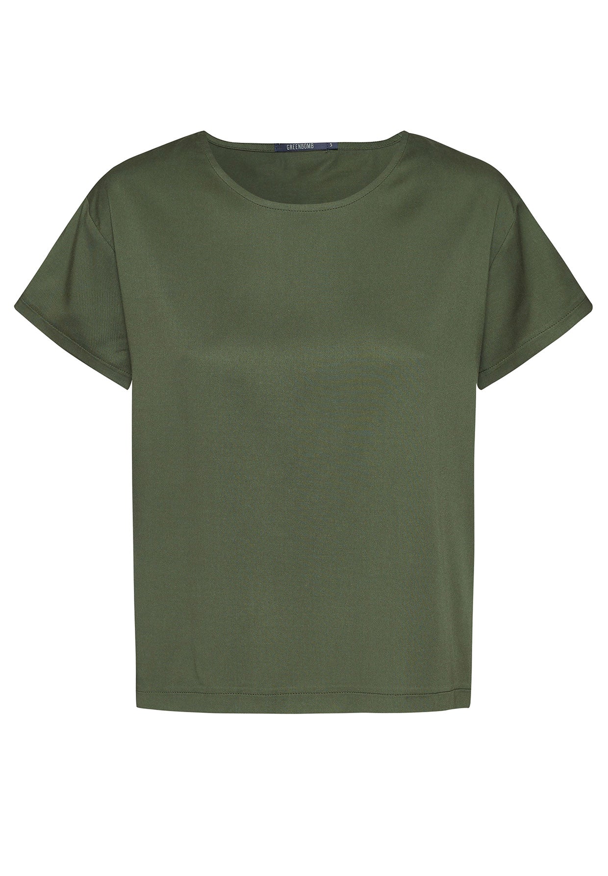 Dirty Olive: Lässiges T-Shirt aus Viskose (LENZING™ ECOVERO™) Mix für Damen [8329]