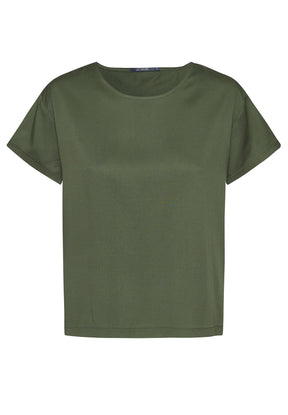 Dirty Olive: Lässiges T-Shirt aus Viskose (LENZING™ ECOVERO™) Mix für Damen [8329]