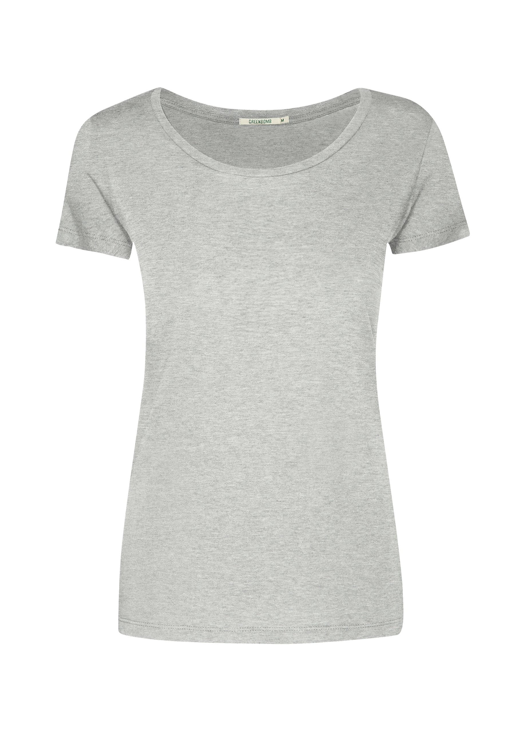 Grau:  Lässiges T-Shirt aus Bio-Baumwolle für Damen [8445]