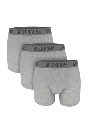 Heather Grey: Figurbetonte Trunk aus Bio-Baumwoll Mix für Herren [8459]