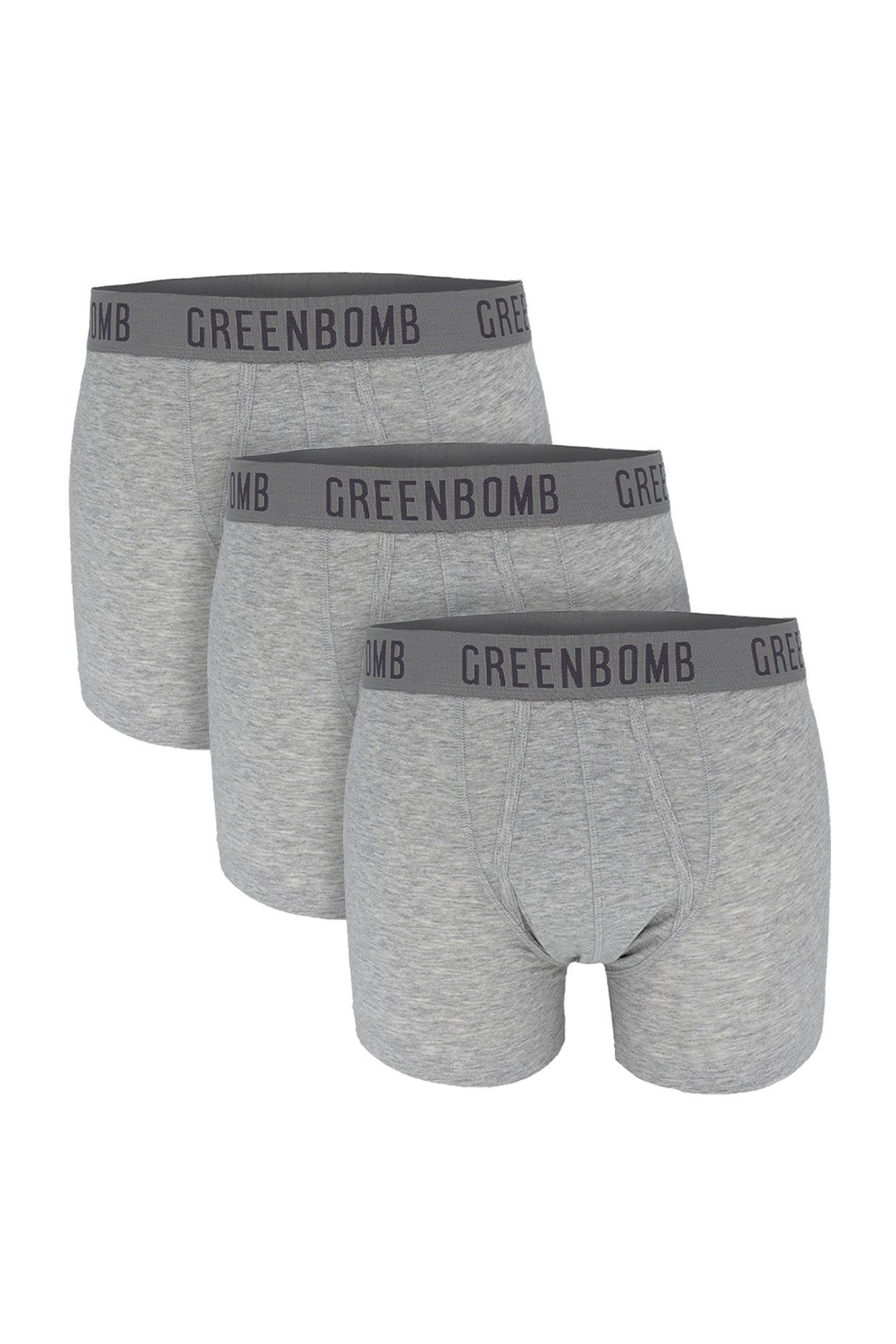 Grau:  Gemütliche Trunk aus Bio-Baumwoll Mix für Herren [8459]