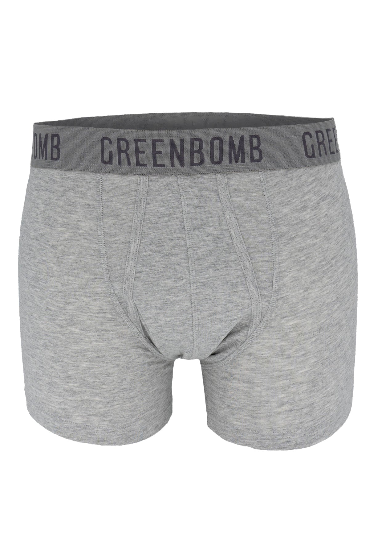 Heather Grey: Figurbetonte Trunk aus Bio-Baumwoll Mix für Herren [8460]