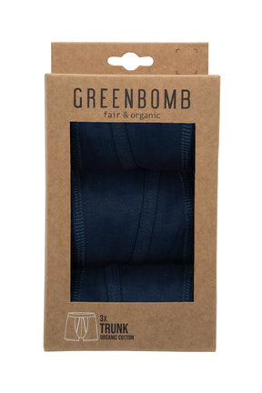 Navy: Gemütliche Trunk aus Bio-Baumwoll Mix für Herren [22469]