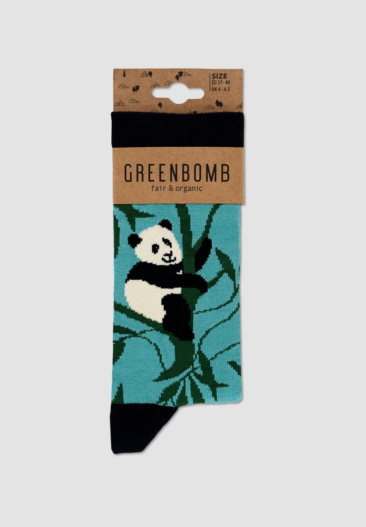 Holiday Green: Lässige Socken aus Bio-Baumwoll Mix für Unisex [8531]