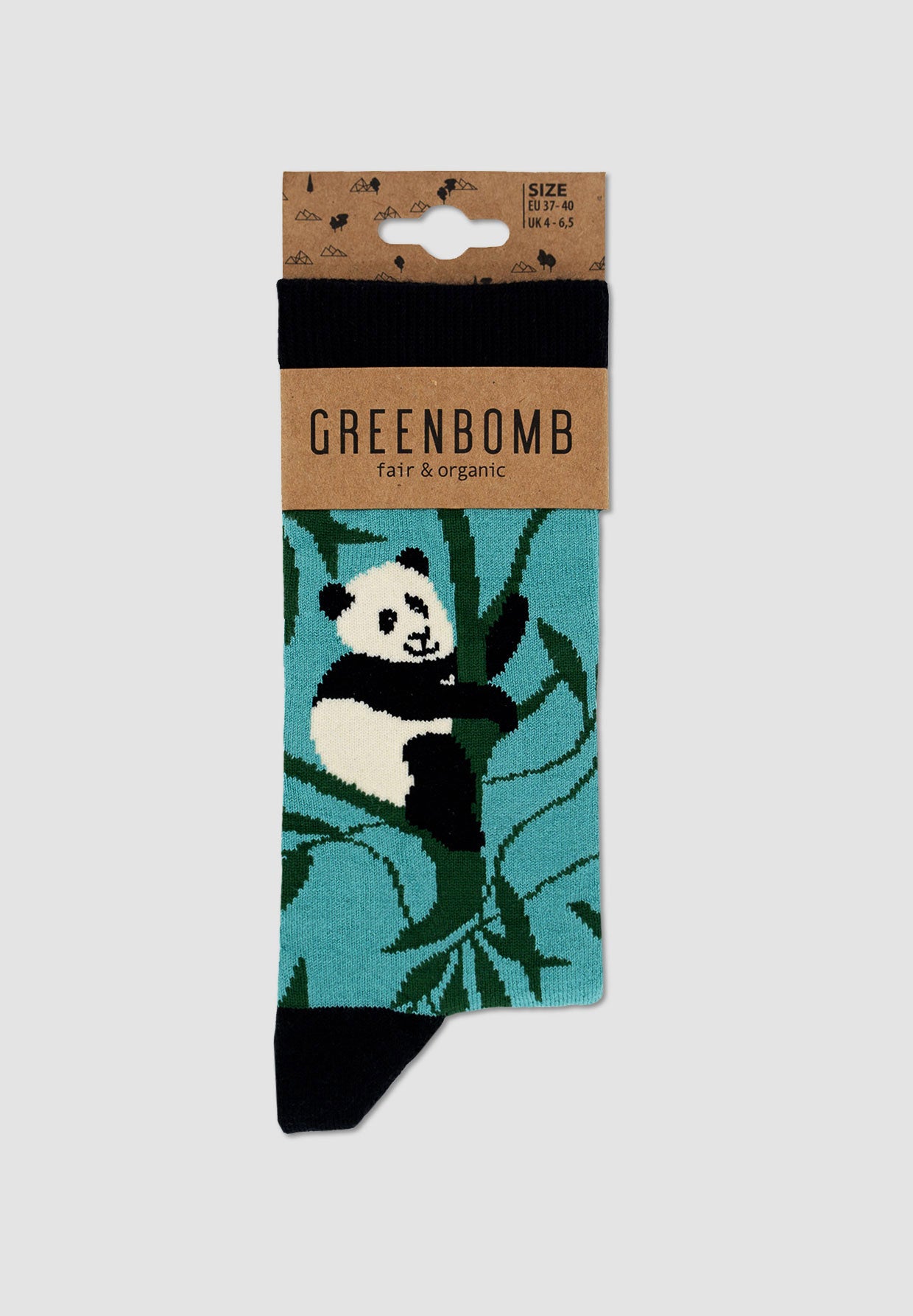 Holiday Green: Lässige Socken aus Bio-Baumwoll Mix für Unisex [8531]