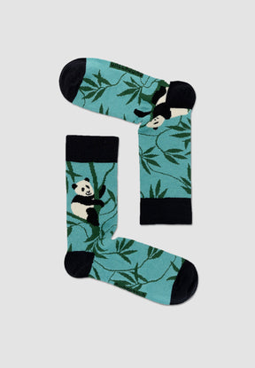 Holiday Green: Lässige Socken aus Bio-Baumwoll Mix für Unisex [8532]