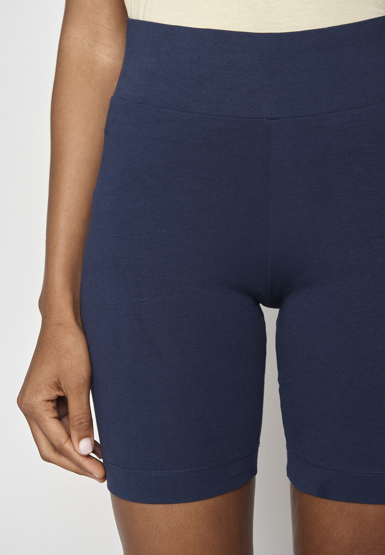 Navy: Sportliche Leggings aus Bio-Baumwolle für Damen [8604]
