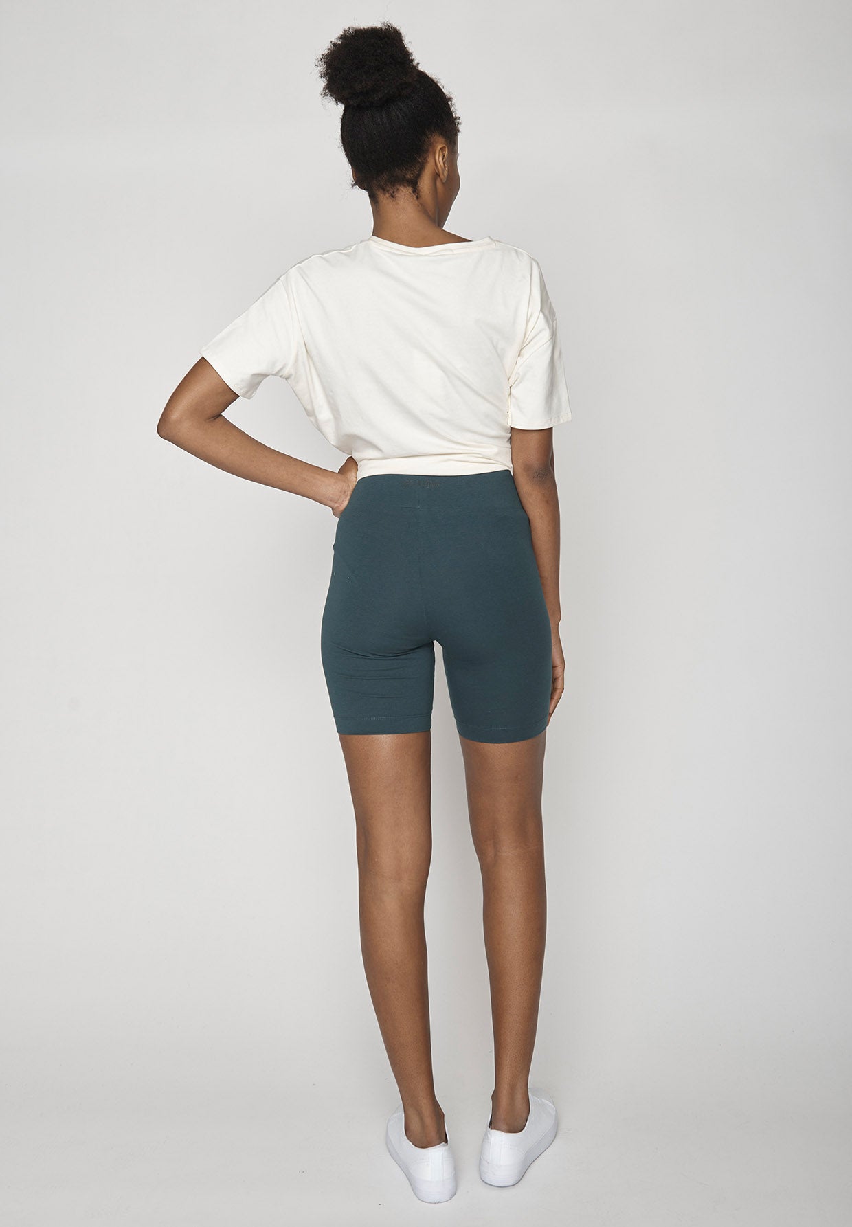 Grün:  Sportliche Leggings aus Bio-Baumwolle für Damen [8608]