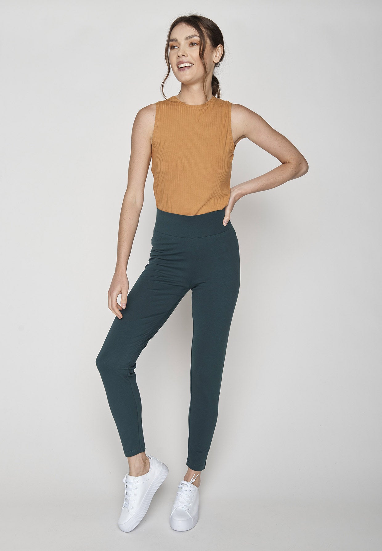 Green Petrol: Lässige Leggings aus Bio-Baumwolle für Damen [8619]