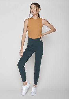 Green Petrol: Lässige Leggings aus Bio-Baumwolle für Damen [8619]