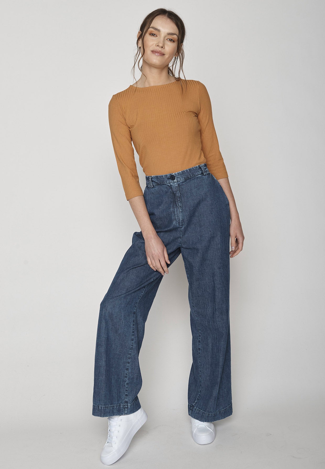 Hazel: Sportliches Longsleeve aus LENZING™ TENCEL™ Mix für Damen [8638]