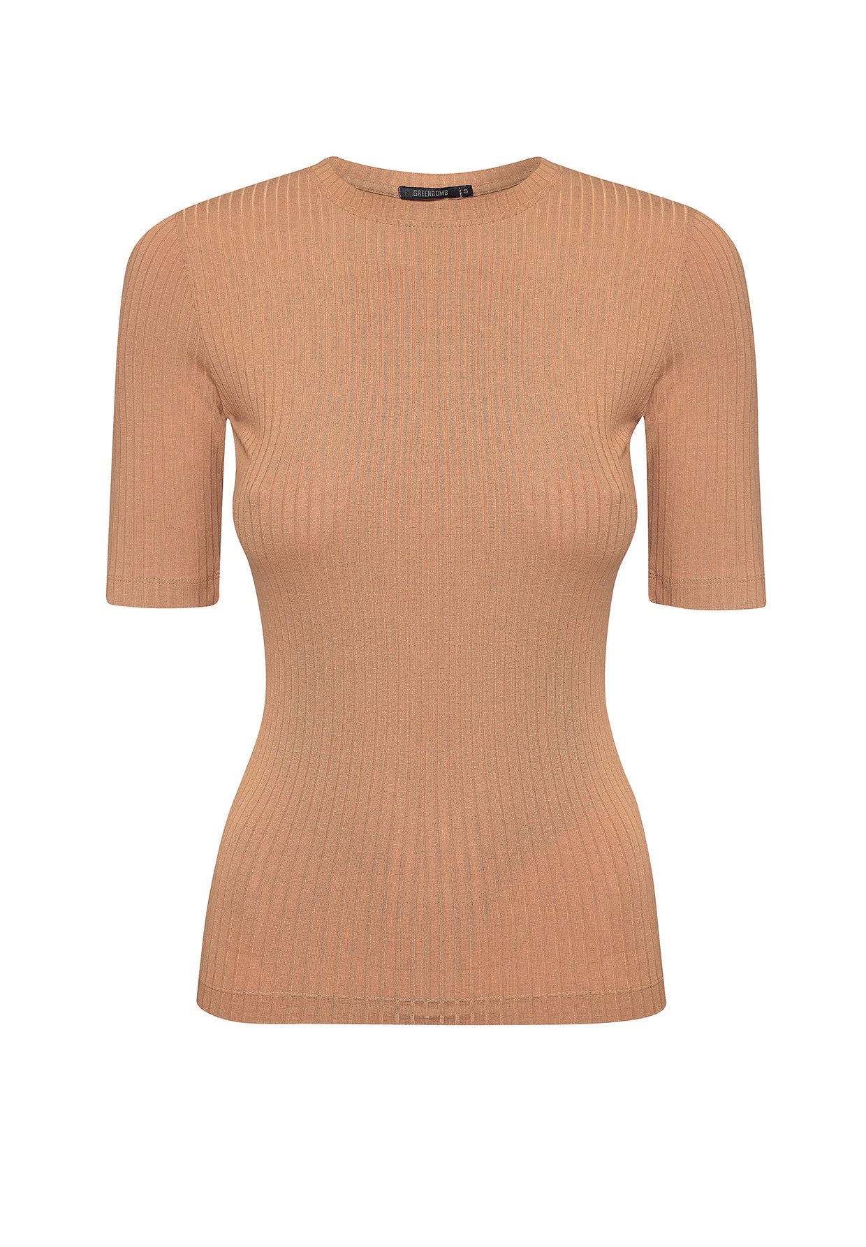 Braun:  Sportliches Longsleeve aus LENZING™ TENCEL™ Mix für Damen [8652]
