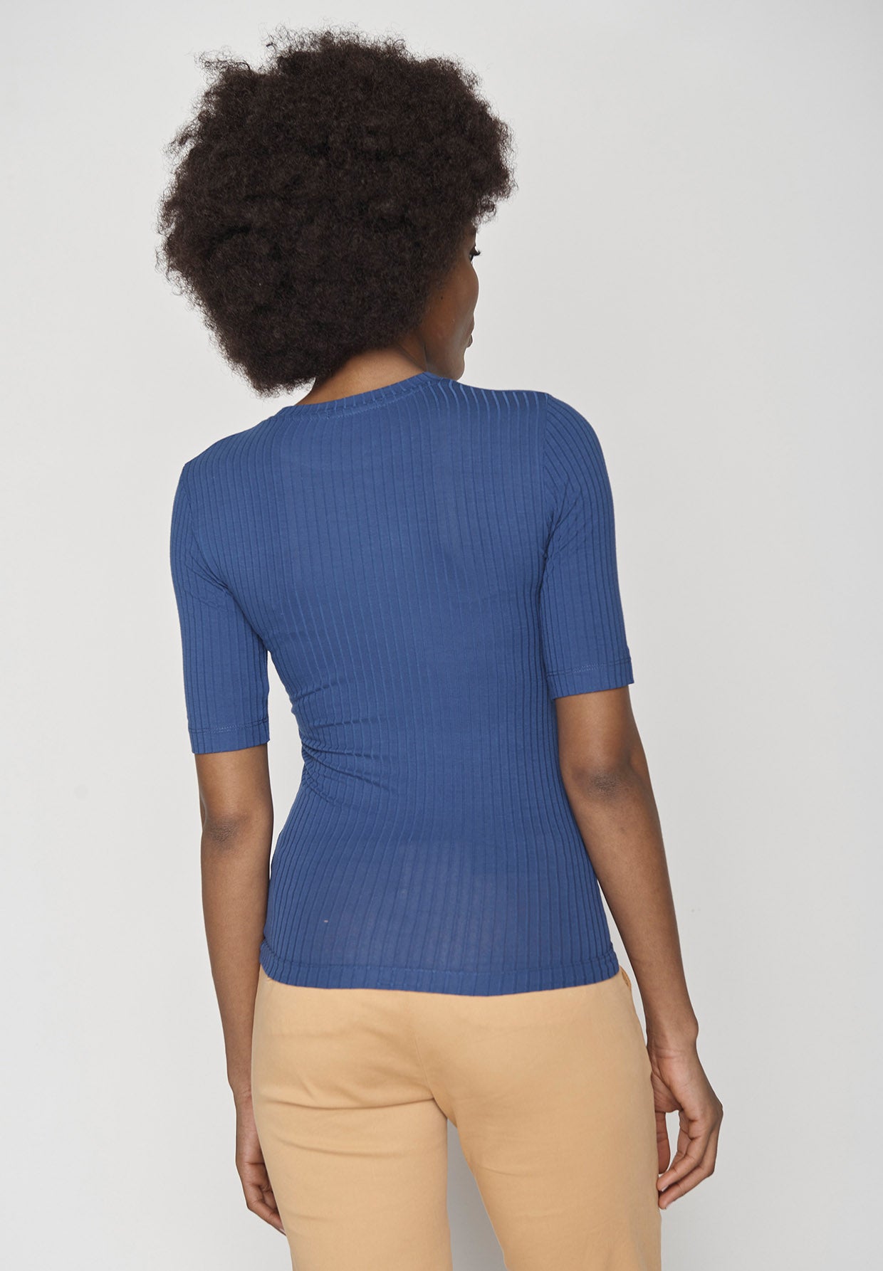 Ocean Blue: Sportliches Longsleeve aus LENZING™ TENCEL™ Mix für Damen [8654]