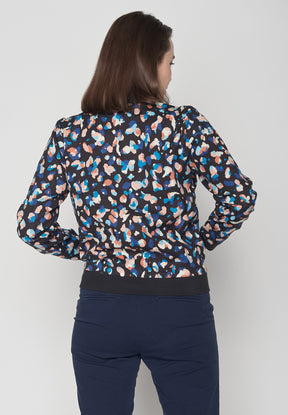 Color Blob: Moderne Bluse aus Viskose (LENZING™ ECOVERO™) für Damen [8720]