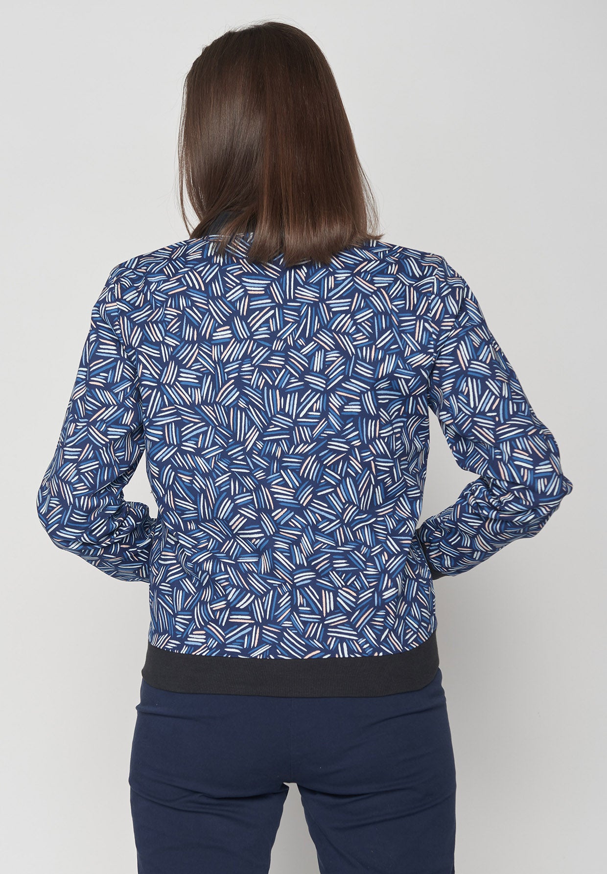 Rope Stroke: Moderne Bluse aus Viskose (LENZING™ ECOVERO™) für Damen [8725]