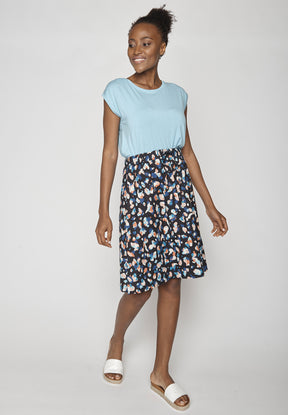 Color Blob: Eleganter Rock aus LENZING™ TENCEL™ für Damen [8734]