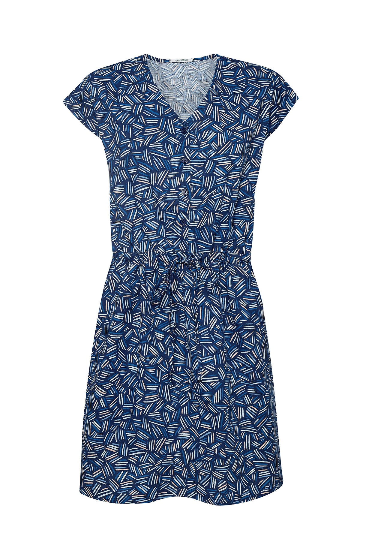 Rope Stroke: Elegantes Kleid aus Bio-Baumwolle für Damen [8752]