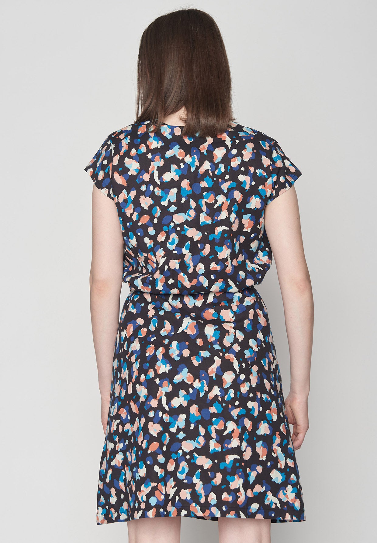 Color Blob: Elegantes Kleid aus Bio-Baumwolle für Damen [8754]