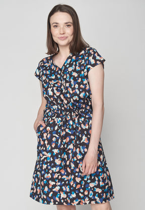 Color Blob: Elegantes Kleid aus Bio-Baumwolle für Damen [8758]