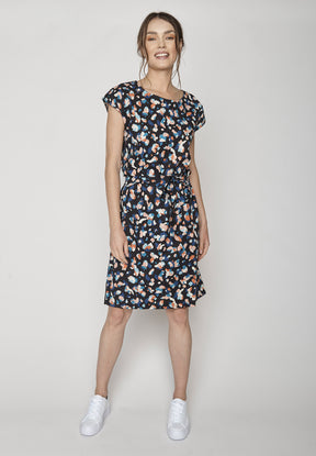 Color Blob: Elegantes Kleid aus LENZING™ ECOVERO™ Mix für Damen [8762]