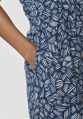 Rope Stroke: Elegantes Kleid aus LENZING™ ECOVERO™ Mix für Damen [8766]